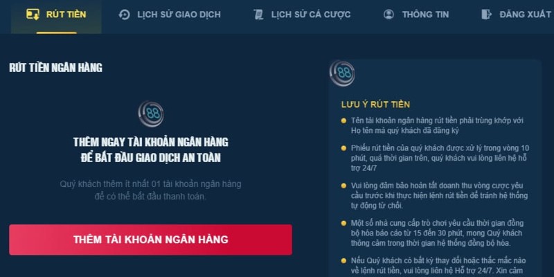 Hướng dẫn rút tiền Lucky88 cho tân binh